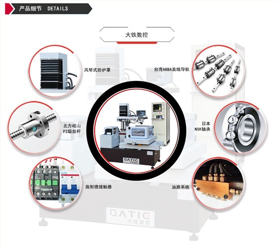 DE320環(huán)保型中走絲機床細節(jié)